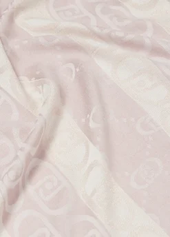 Liu Jo Étole jacquard monogramme pêche|Femme Écharpes Et Foulards