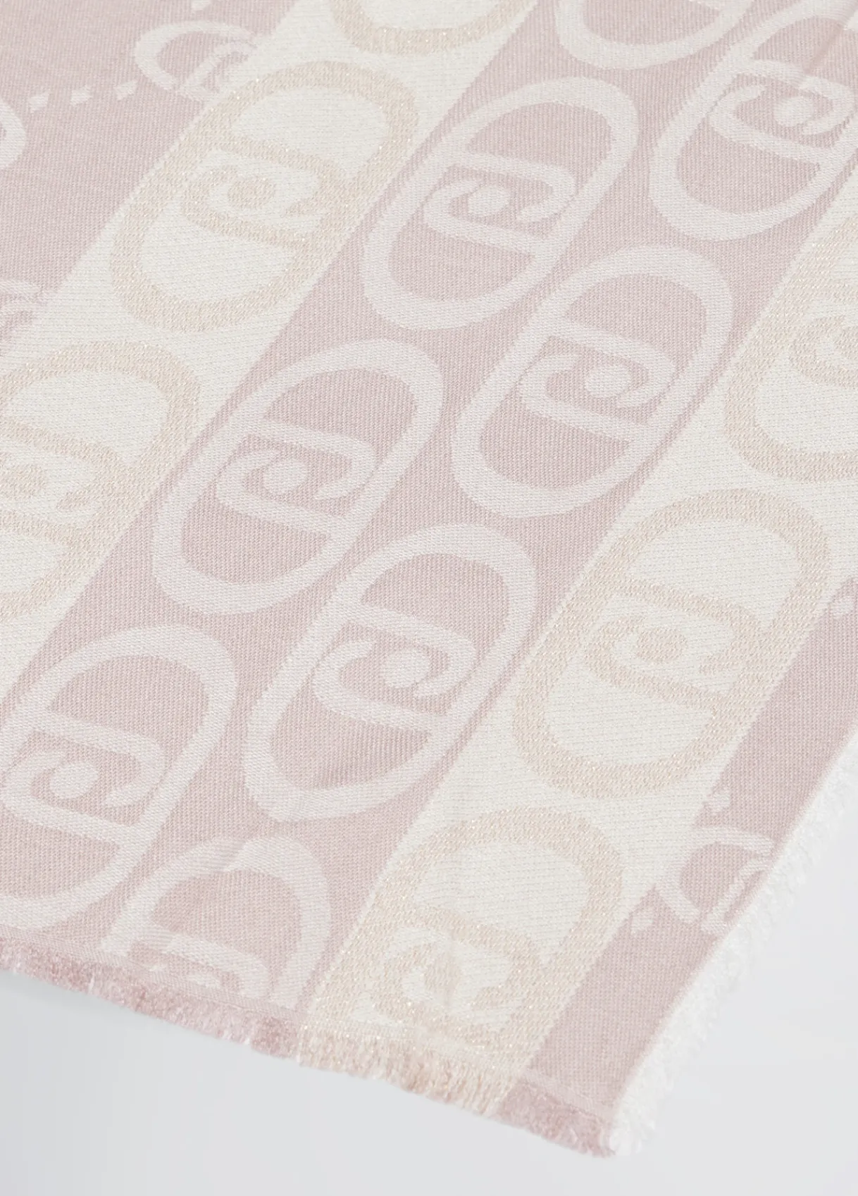 Liu Jo Étole jacquard monogramme pêche|Femme Écharpes Et Foulards