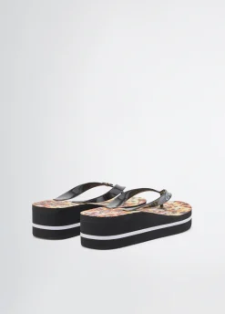 Liu Jo Tongs avec imprimé animalier|Femme Mocassins|Mode Plage