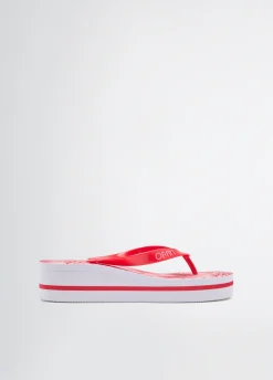 Liu Jo Tongs avec imprimé palmier|Femme Mocassins|Mode Plage