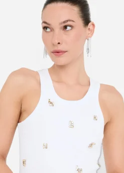 Liu Jo Top avec applications bijoux|Femme T-Shirts Et Tops