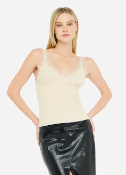 Liu Jo Top avec détails en dentelle|Femme T-Shirts Et Tops