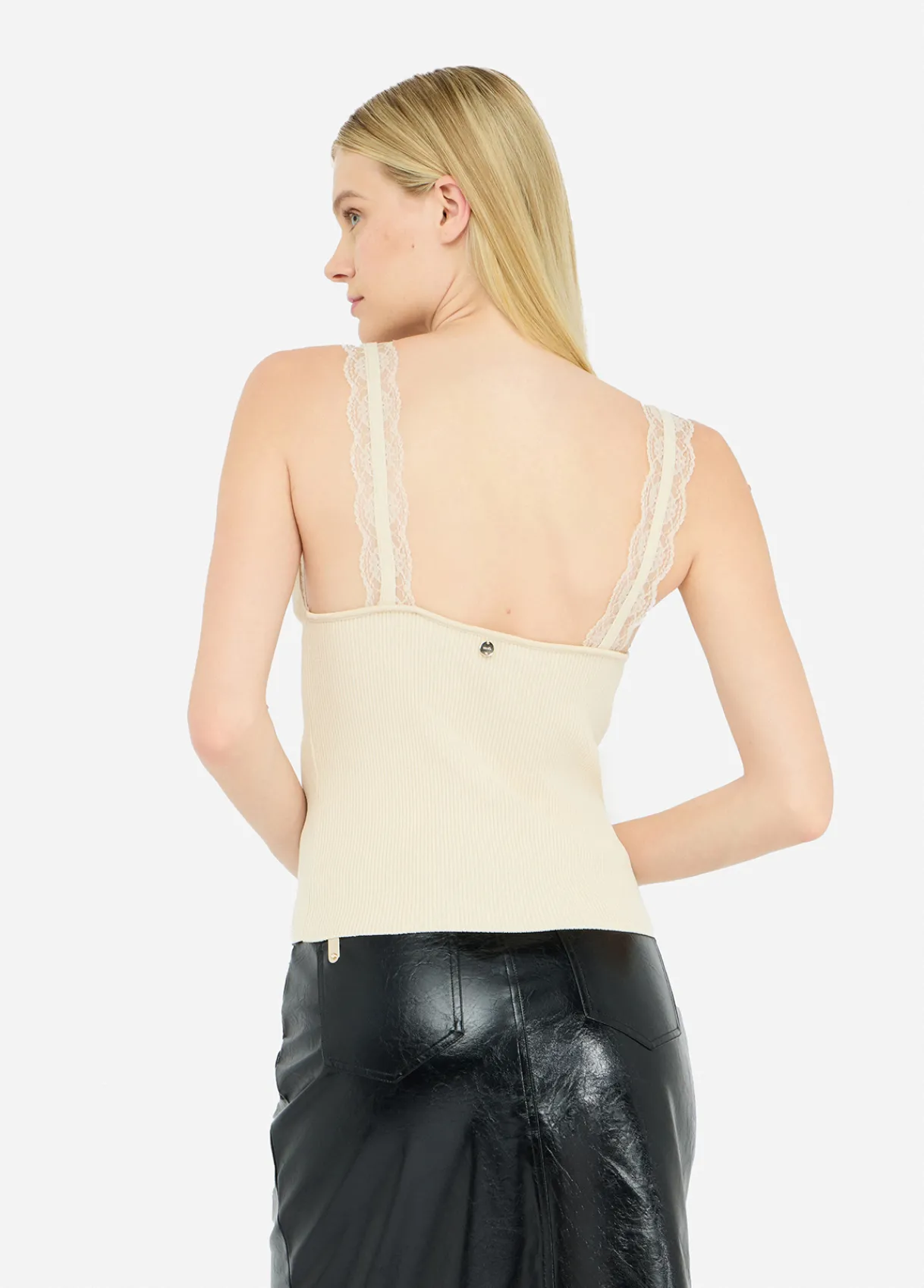Liu Jo Top avec détails en dentelle|Femme T-Shirts Et Tops