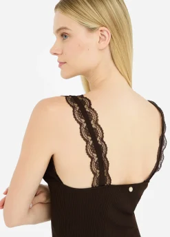 Liu Jo Top avec détails en dentelle|Femme T-Shirts Et Tops