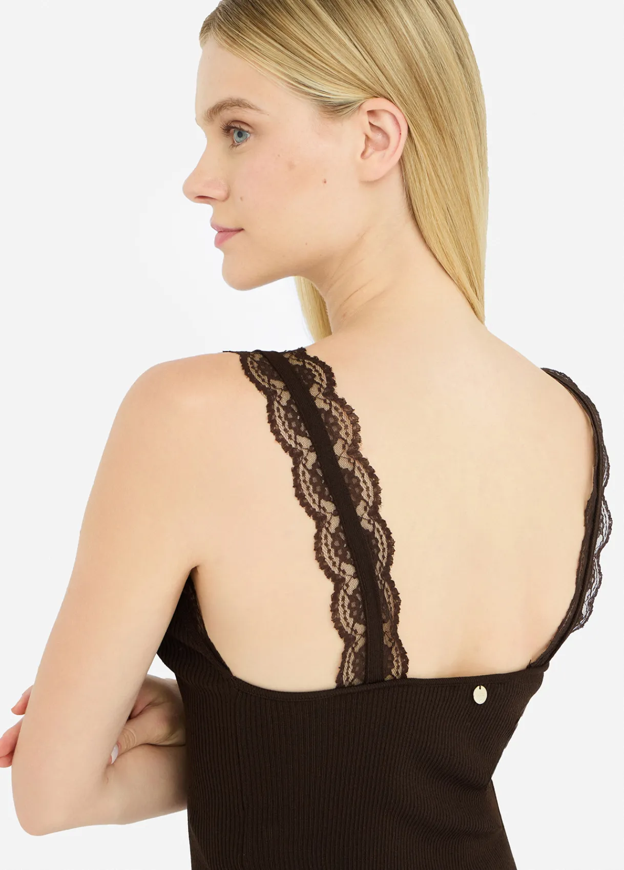Liu Jo Top avec détails en dentelle|Femme T-Shirts Et Tops