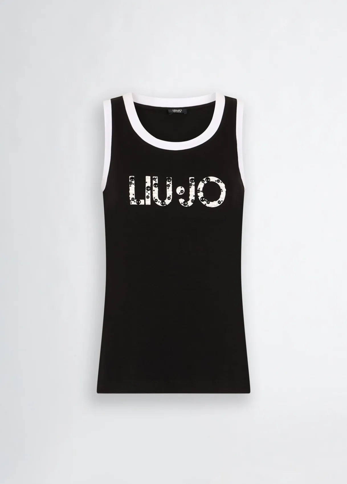 Liu Jo Top avec logo et perles|Femme Mode Plage|T-Shirts Et Tops