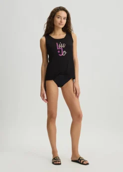 Liu Jo Top avec logo et strass|Femme Mode Plage|T-Shirts Et Tops
