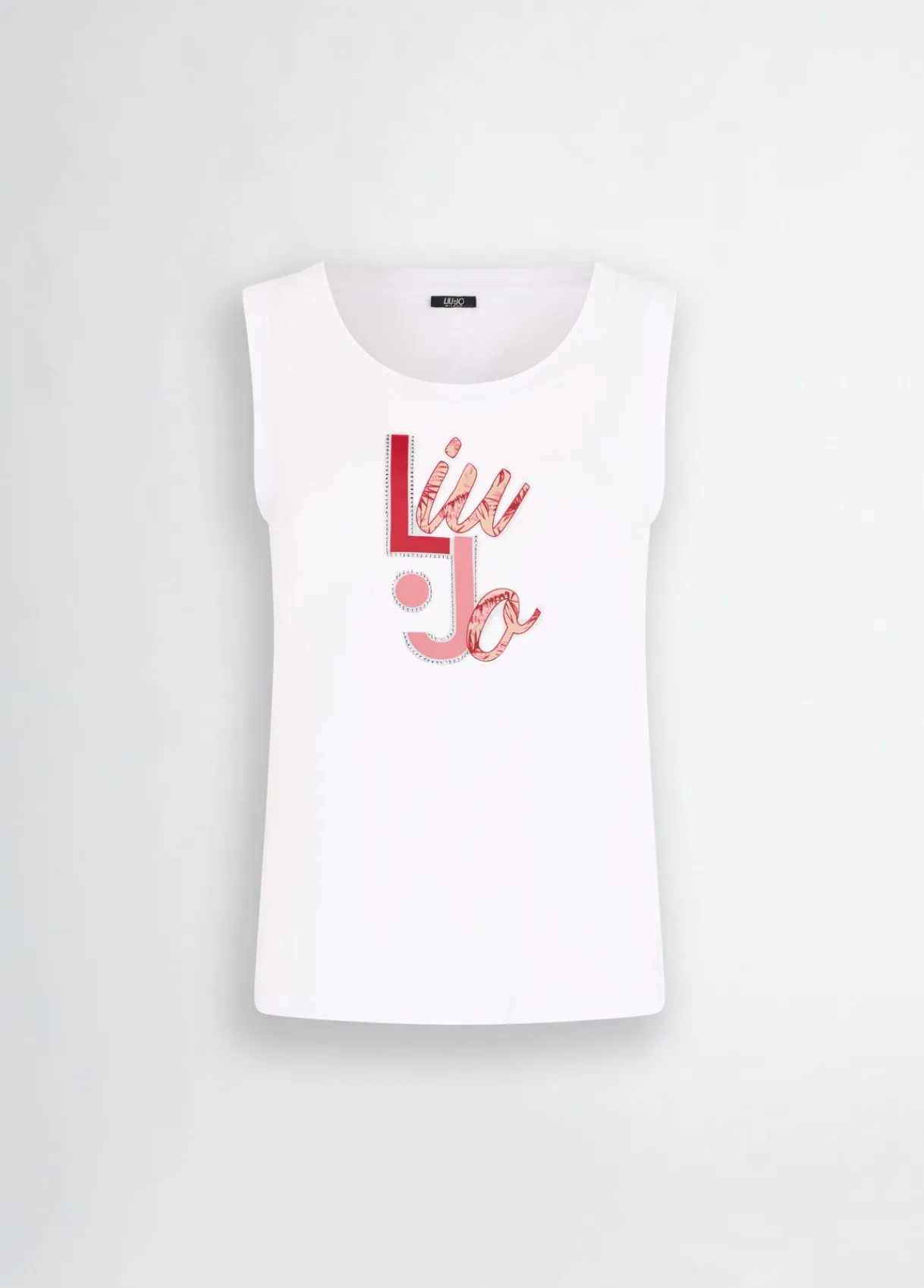 Liu Jo Top avec logo et strass|Femme Mode Plage|T-Shirts Et Tops