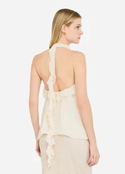 Liu Jo Top de cérémonie en georgette|Femme T-Shirts Et Tops|Cérémonie