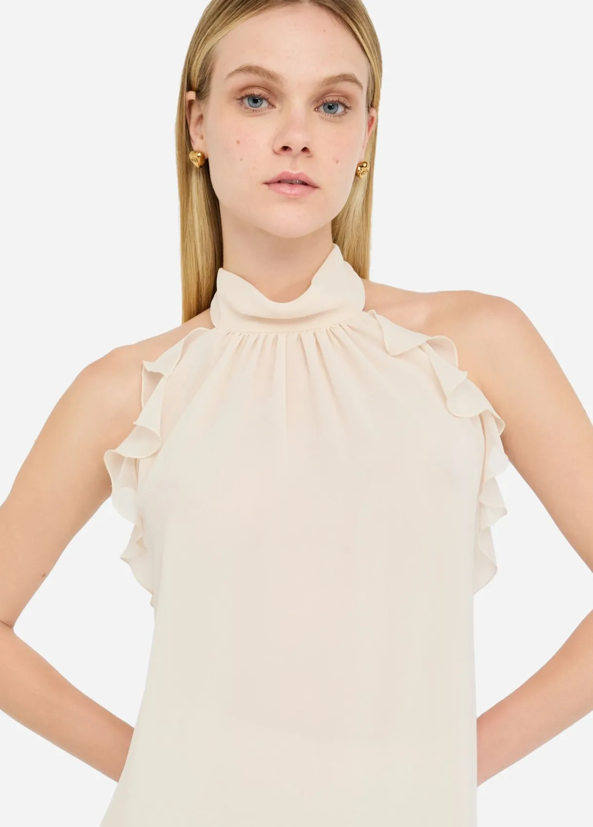 Liu Jo Top de cérémonie en georgette|Femme T-Shirts Et Tops|Cérémonie