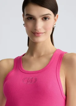 Liu Jo Top en coton avec logo|Femme T-Shirts Et Tops