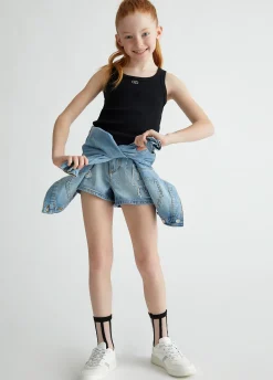 Liu Jo Top en coton côtelé|Enfant T-Shirt