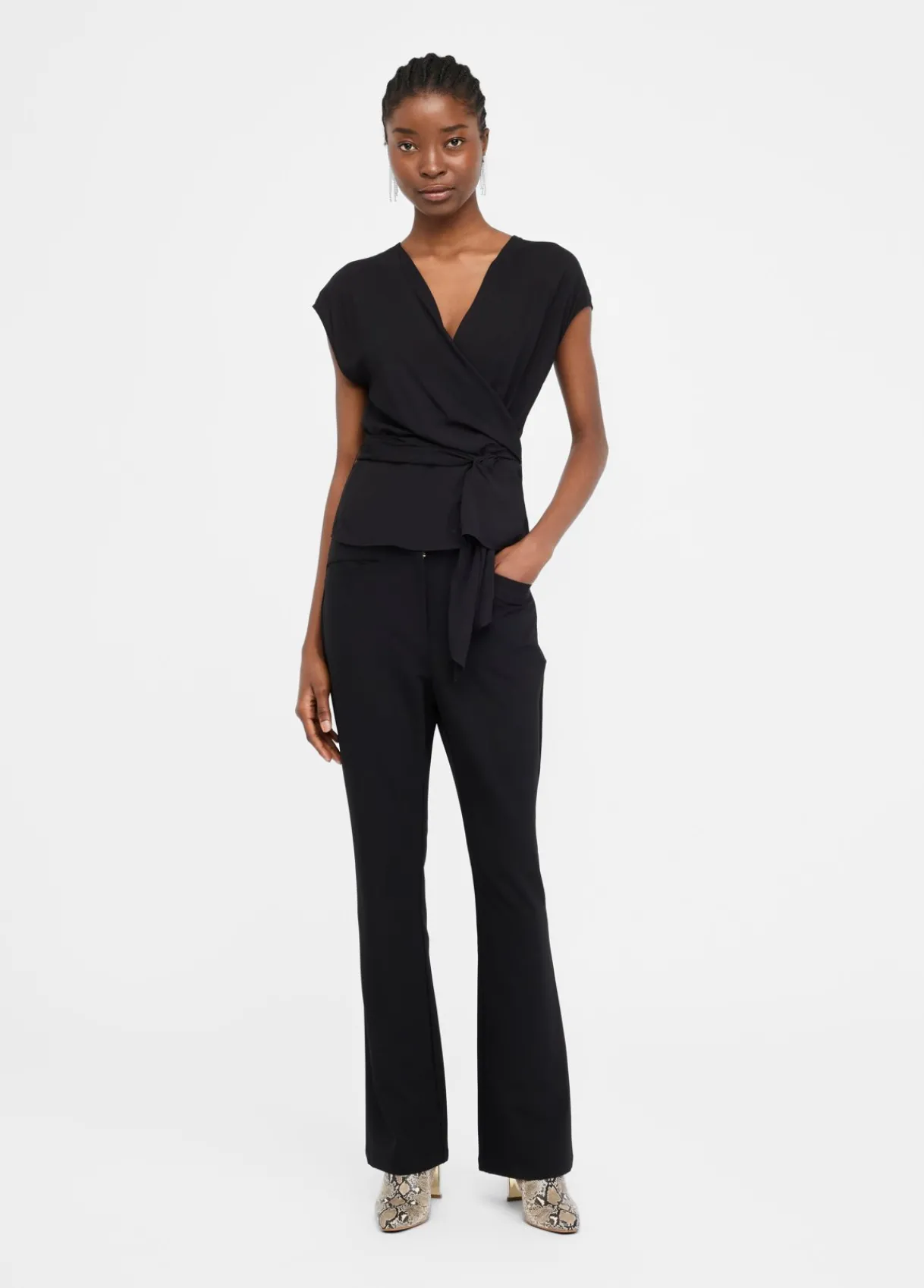 Liu Jo Top en crêpe de chine|Femme T-Shirts Et Tops