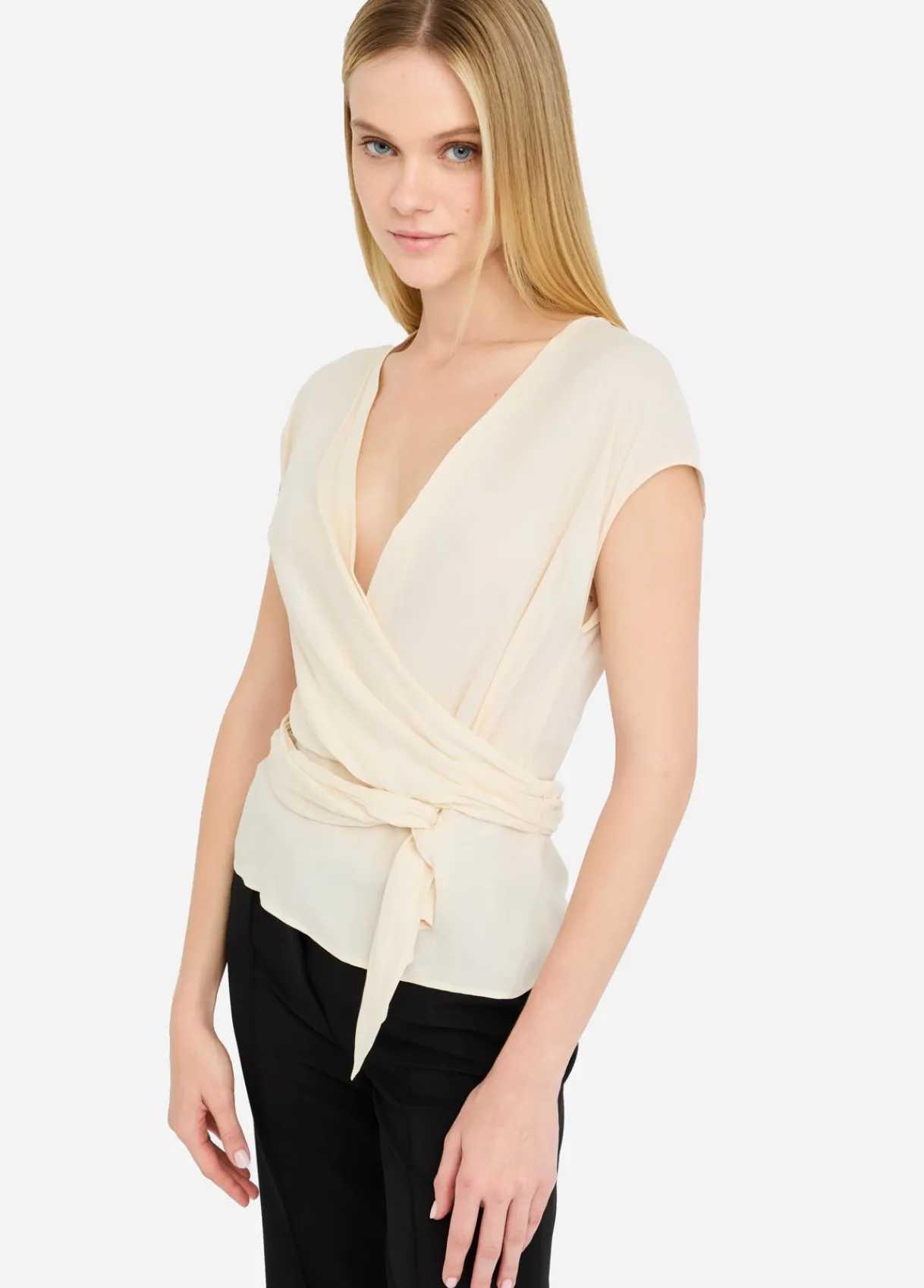 Liu Jo Top en crêpe de chine|Femme T-Shirts Et Tops