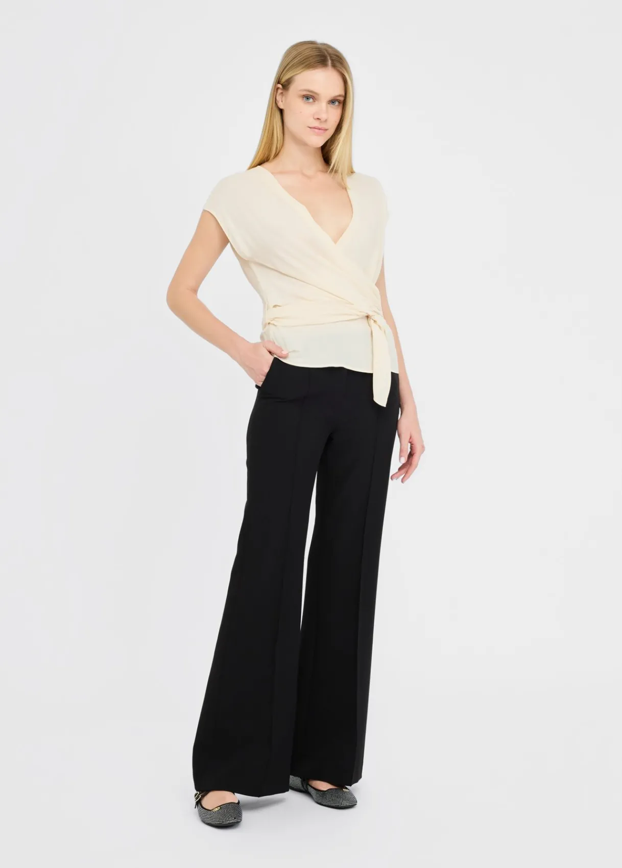 Liu Jo Top en crêpe de chine|Femme T-Shirts Et Tops