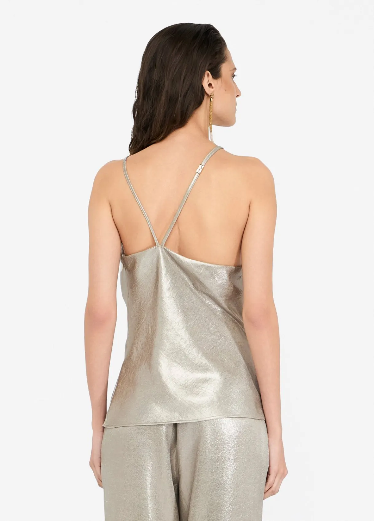 Liu Jo Top en crêpe lamé|Femme T-Shirts Et Tops|Cérémonie
