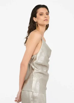 Liu Jo Top en crêpe lamé|Femme T-Shirts Et Tops|Cérémonie