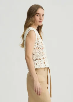 Liu Jo Top en maille au crochet|Femme Mailles