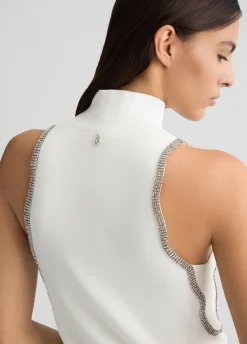 Liu Jo Top en maille avec strass|Femme Mailles