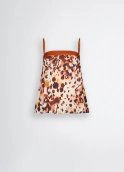 Liu Jo Top en satin imprimé|Femme Vêtements De Sport|Mode Plage