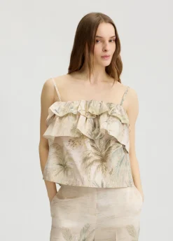 Liu Jo Top en taffetas imprimé|Femme T-Shirts Et Tops|Cérémonie