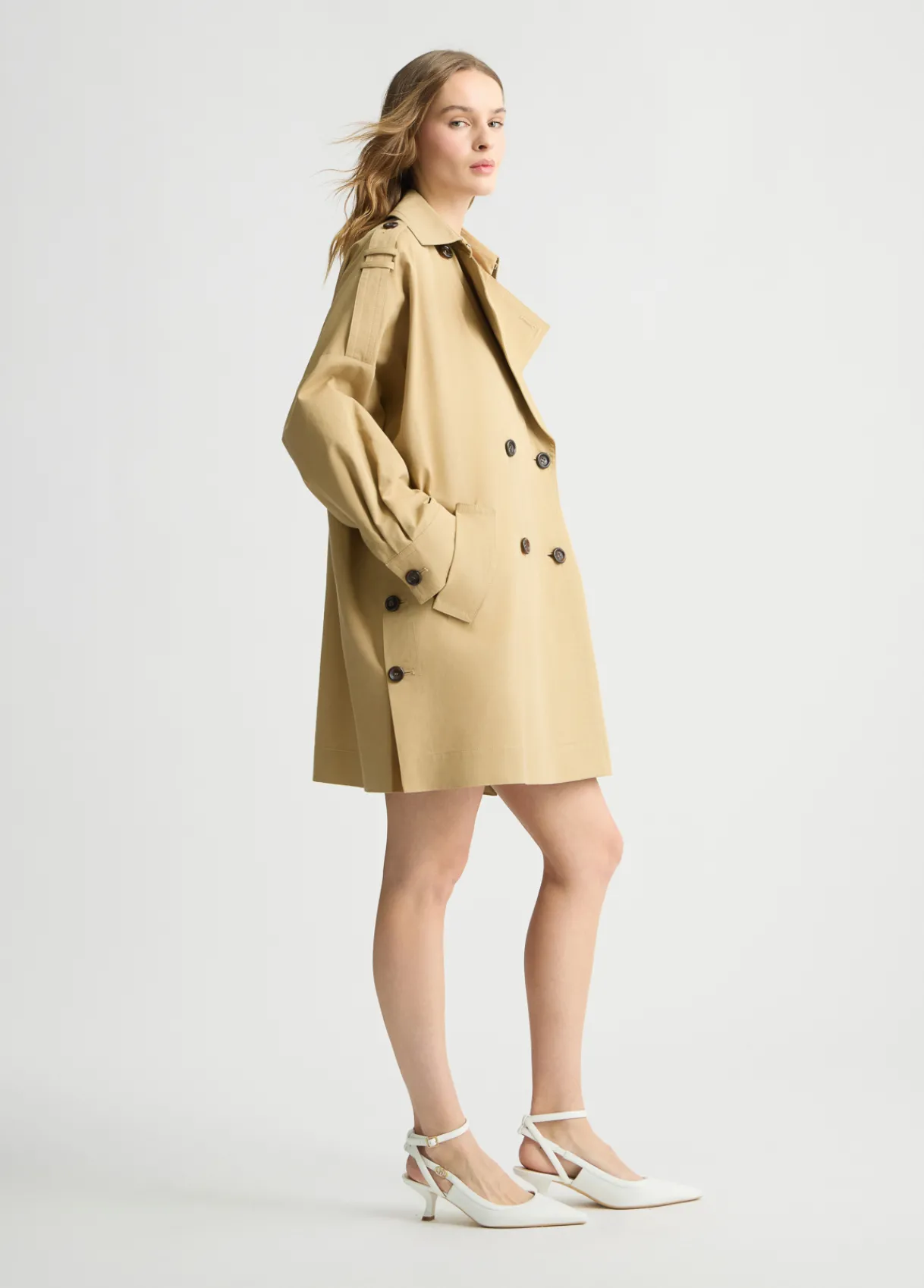 Liu Jo Trench en gabardine|Femme Manteaux