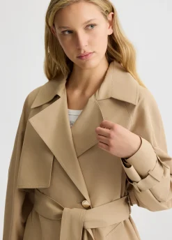 Liu Jo Trench-coat croisé en coton|Femme Manteaux