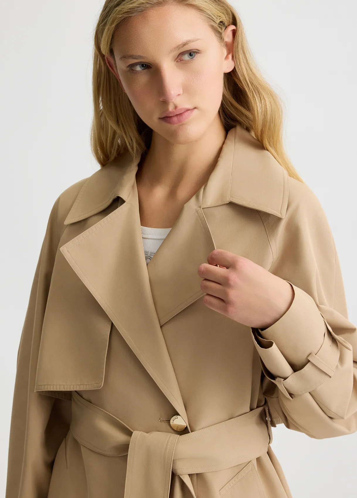 Liu Jo Trench-coat croisé en coton|Femme Manteaux