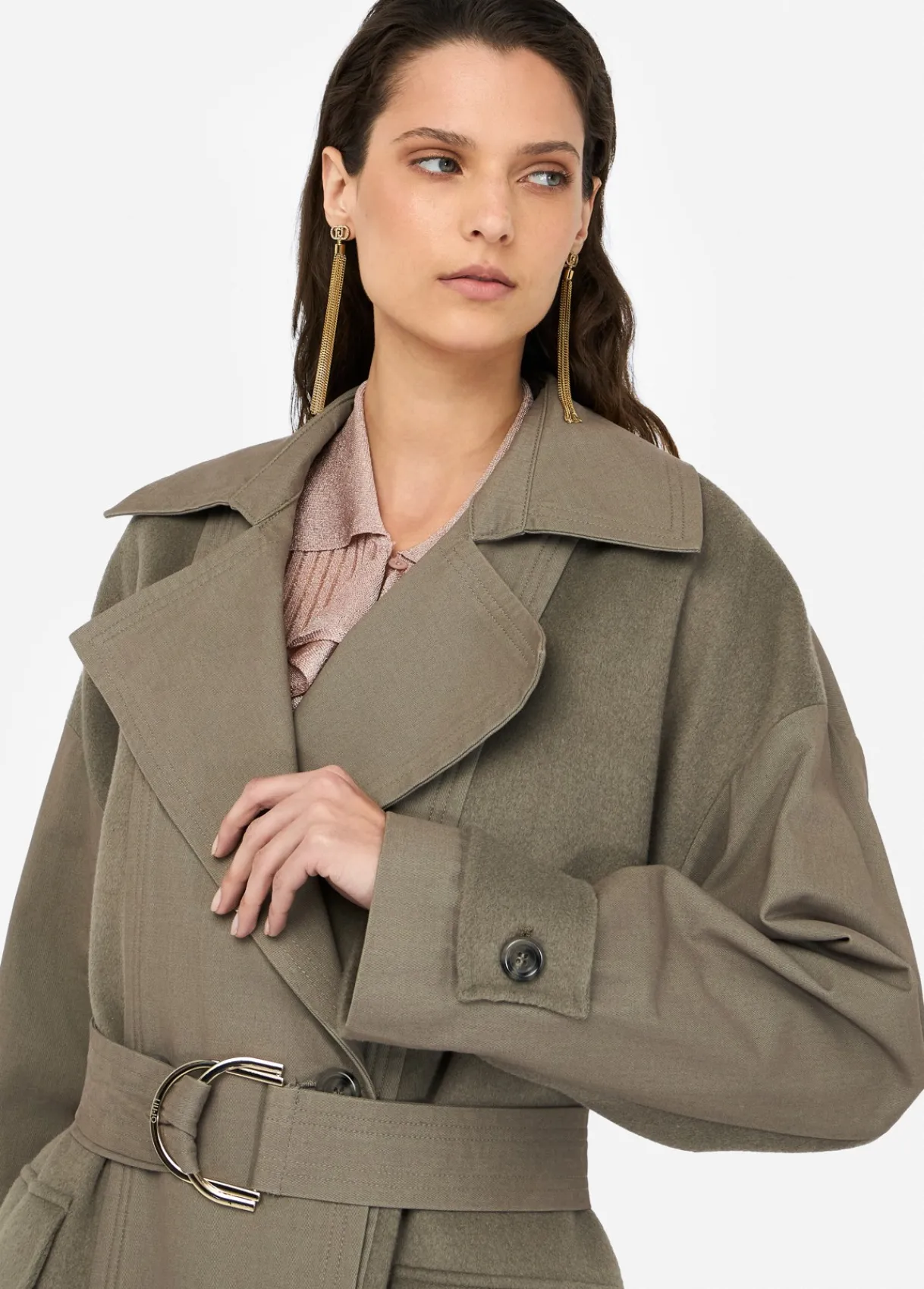 Liu Jo Trench-coat en laine à double boutonnage|Femme Manteaux