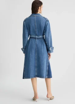 Liu Jo Trench-coat en toile denim|Femme Manteaux|Vestes