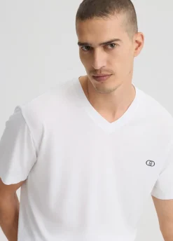 Liu Jo T-shirt à col en V|Homme Polos Et T-Shirts
