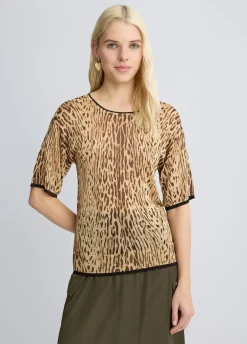 Liu Jo T-shirt animalier en maille|Femme Mailles