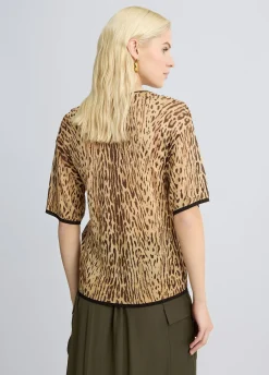 Liu Jo T-shirt animalier en maille|Femme Mailles