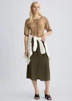 Liu Jo T-shirt animalier en maille|Femme Mailles
