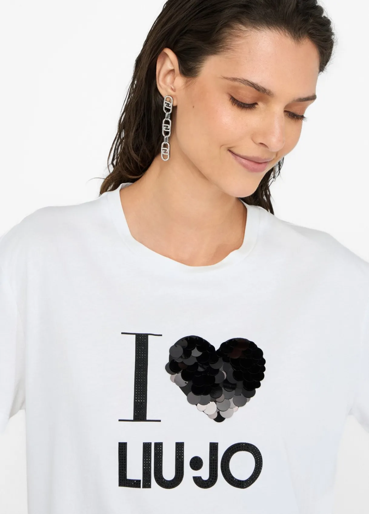 Liu Jo T-shirt avec applications|Femme T-Shirts Et Tops