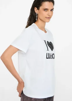Liu Jo T-shirt avec applications|Femme T-Shirts Et Tops