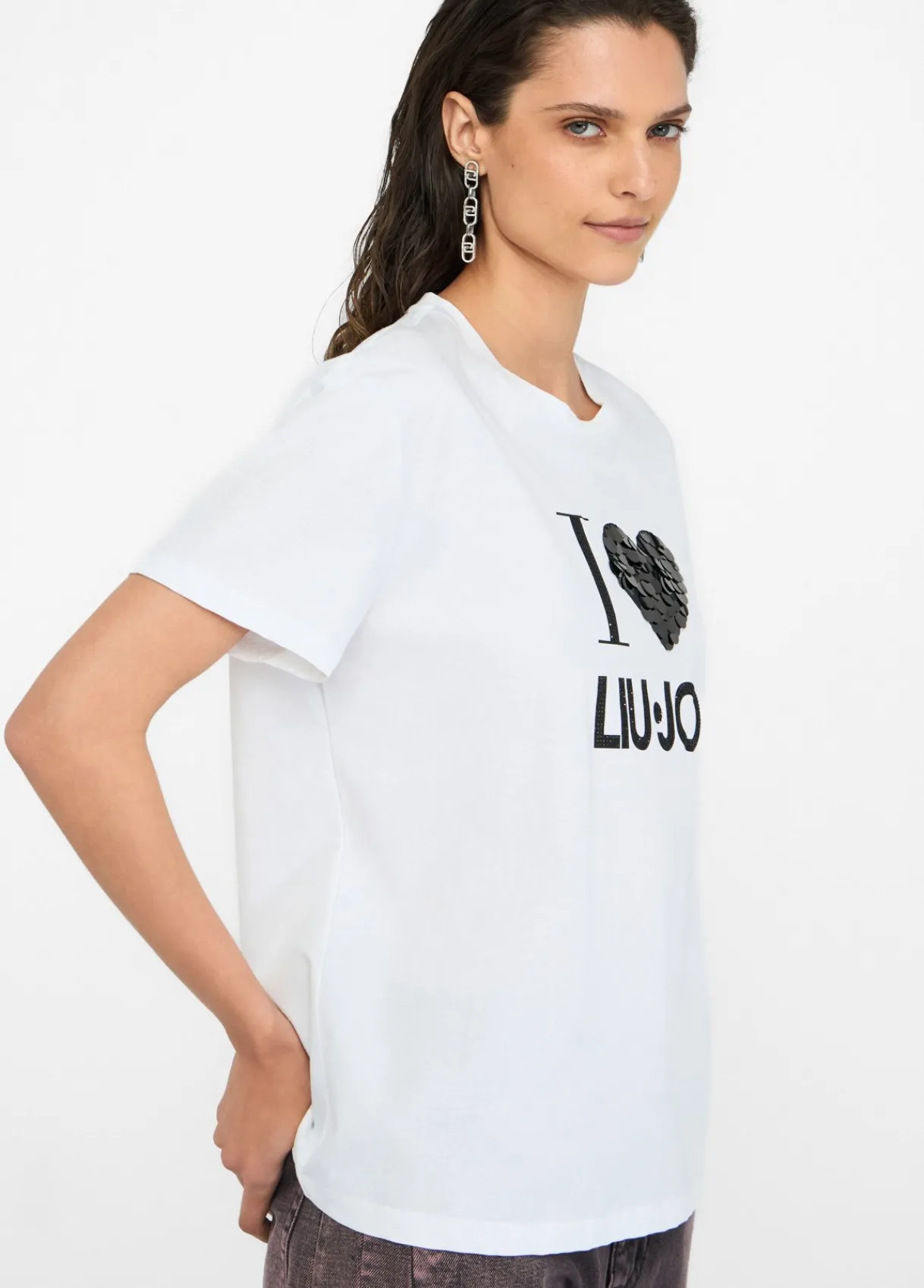 Liu Jo T-shirt avec applications|Femme T-Shirts Et Tops
