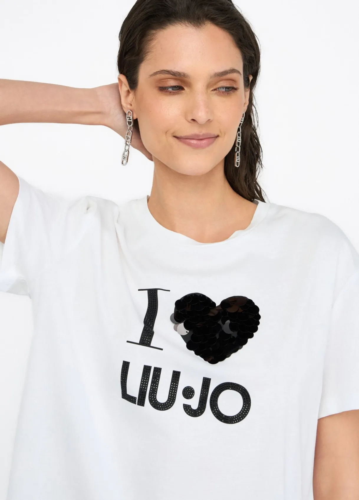 Liu Jo T-shirt avec applications|Femme T-Shirts Et Tops