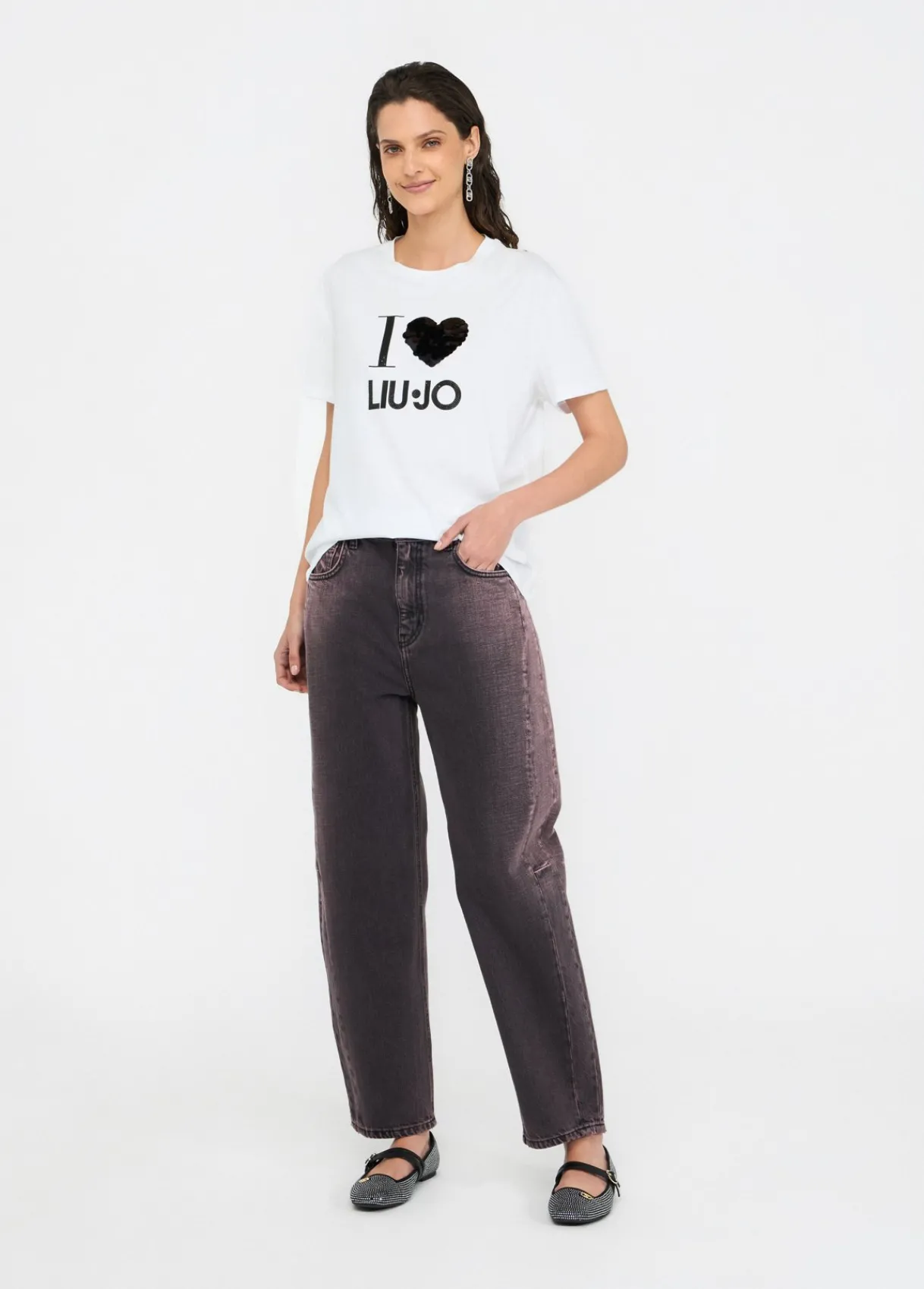 Liu Jo T-shirt avec applications|Femme T-Shirts Et Tops