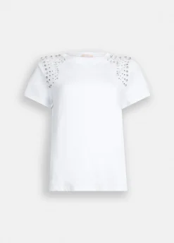 Liu Jo T-shirt avec broderies de pierres|Femme T-Shirts Et Tops