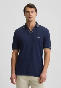 Liu Jo T-shirt avec col cubain|Homme Polos Et T-Shirts