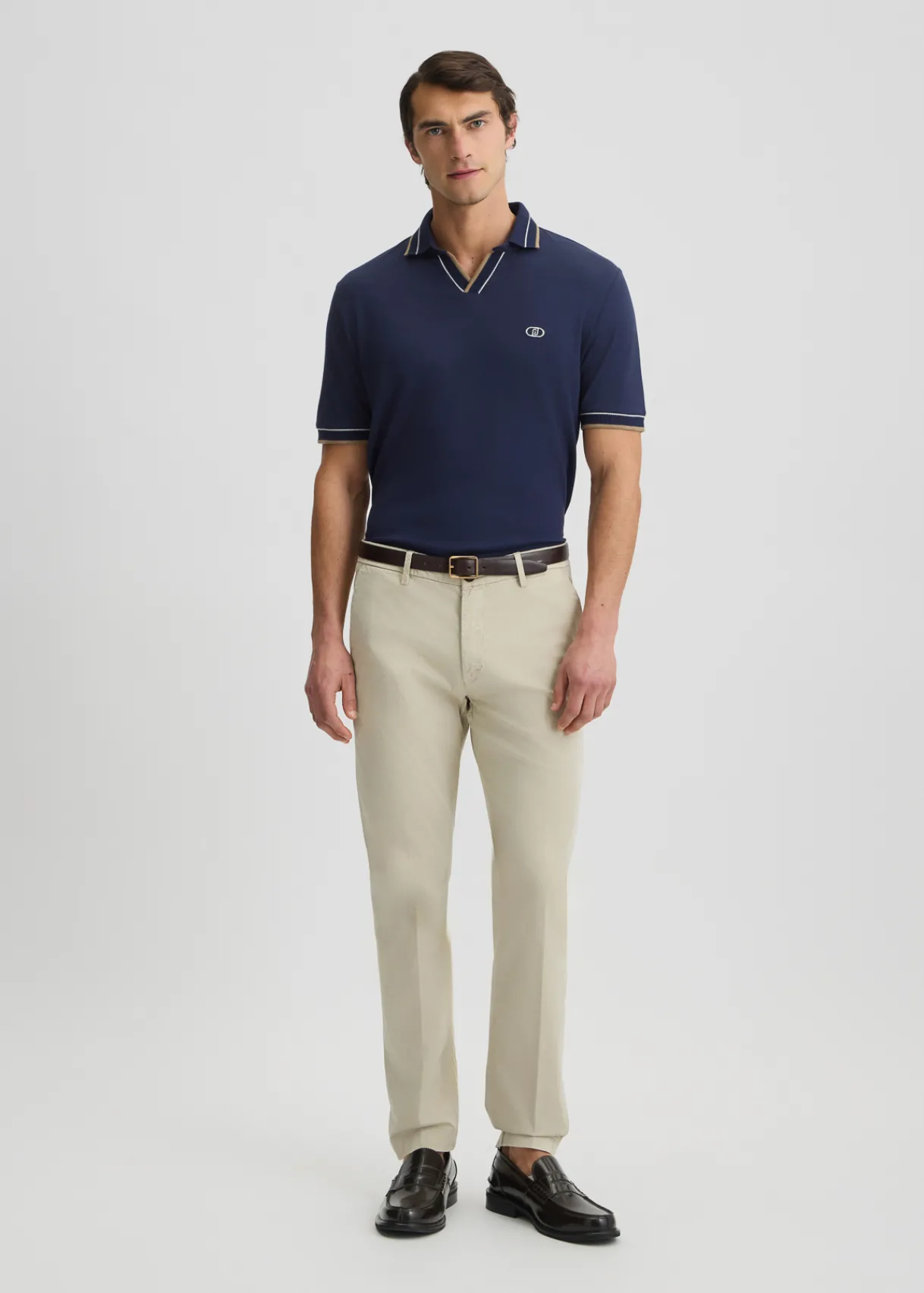 Liu Jo T-shirt avec col cubain|Homme Polos Et T-Shirts