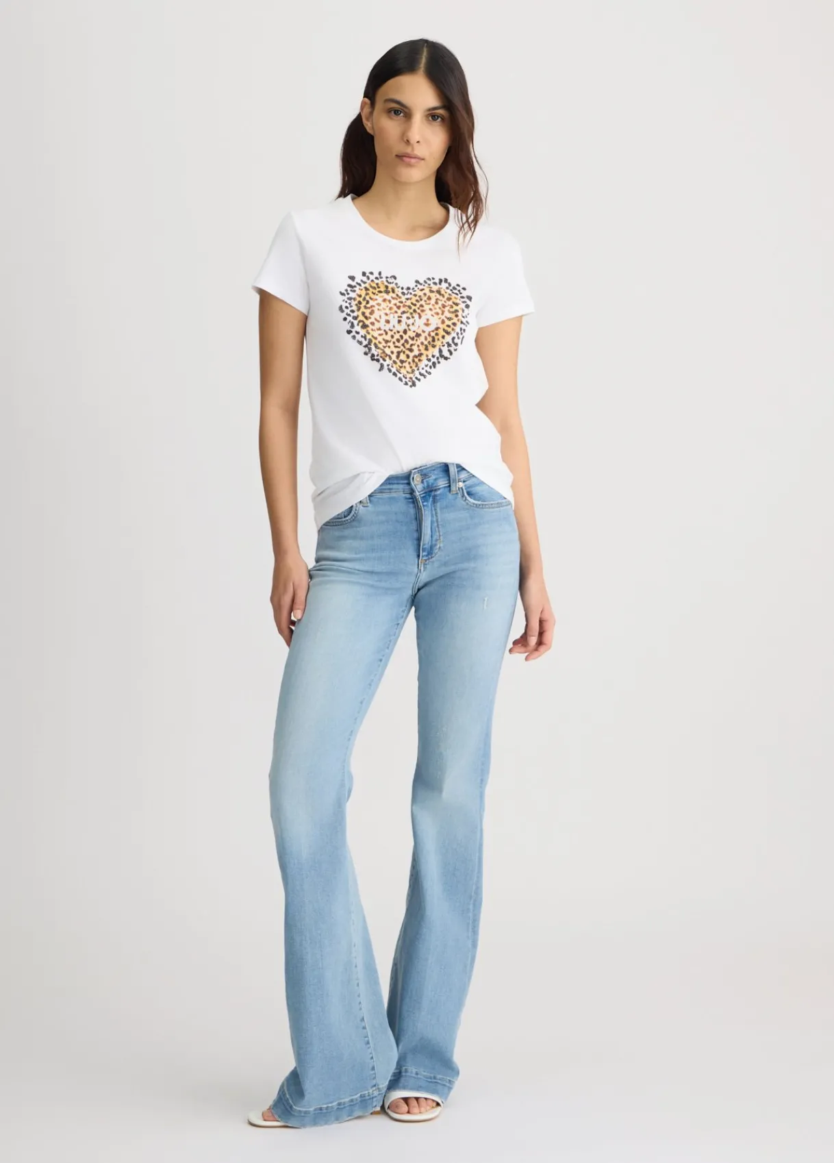 Liu Jo T-shirt avec cœur animalier|Femme T-Shirts Et Tops