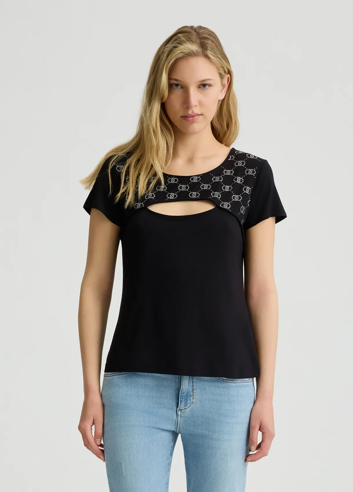 Liu Jo T-shirt avec découpe|Femme Mode Plage|T-Shirts Et Tops