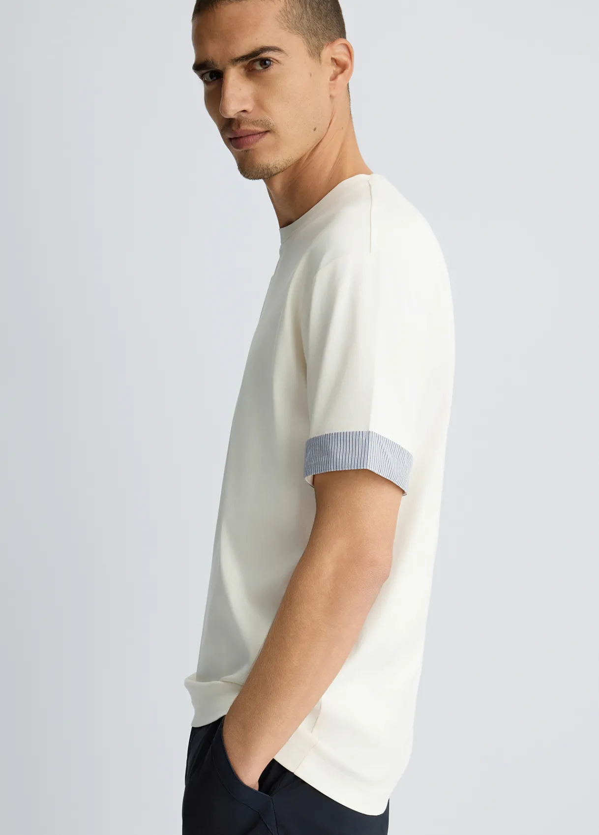 Liu Jo T-shirt avec détails en popeline|Homme Polos Et T-Shirts
