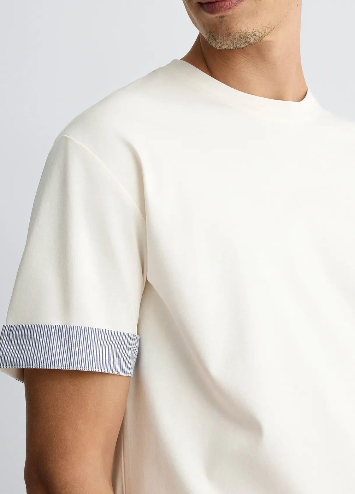Liu Jo T-shirt avec détails en popeline|Homme Polos Et T-Shirts
