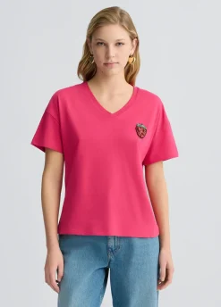 Liu Jo T-shirt avec fraise|Femme T-Shirts Et Tops