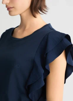 Liu Jo T-shirt avec fronces|Femme Vêtements De Sport|T-Shirts Et Tops