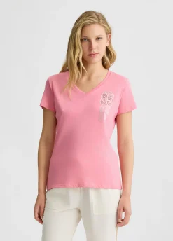 Liu Jo T-shirt avec imprimé et strass|Femme Vêtements De Sport|T-Shirts Et Tops