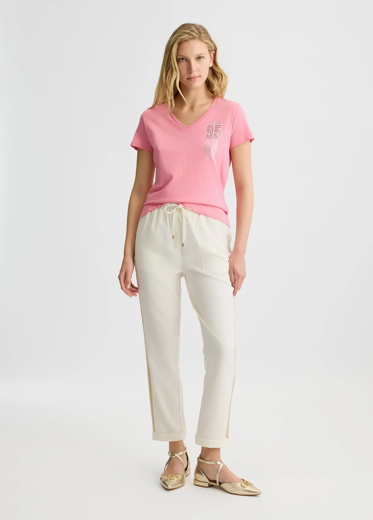 Liu Jo T-shirt avec imprimé et strass|Femme Vêtements De Sport|T-Shirts Et Tops